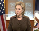 Clinton at State briefing Clinton at State briefing